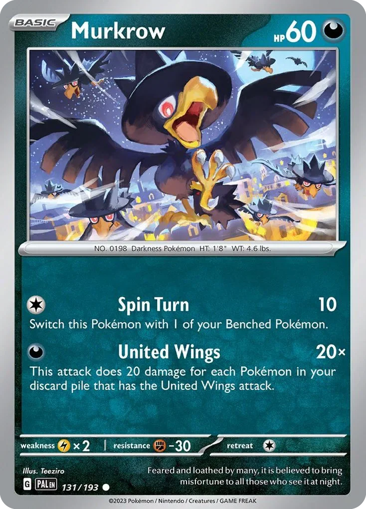 131/193 from Paldea Evolved Common Pokemon Card