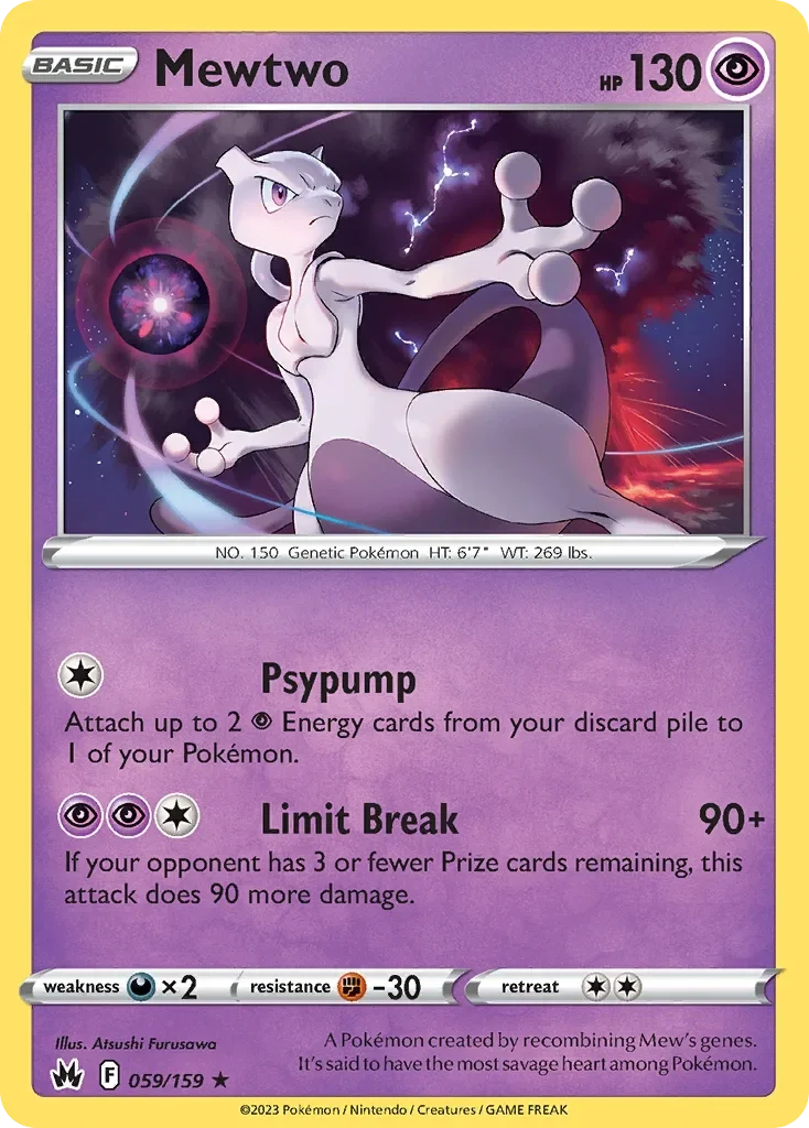 059/159 from Crown Zenith Holo Rare Pokemon Card