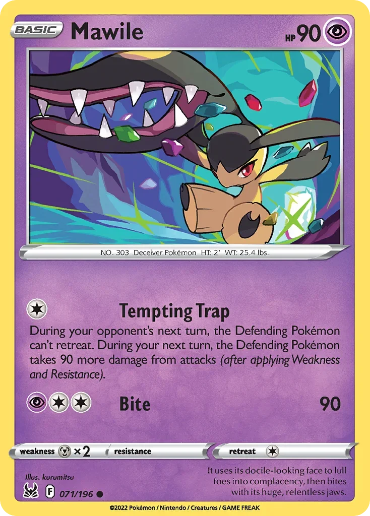 071/196 from Lost Origin Common Pokemon Card
