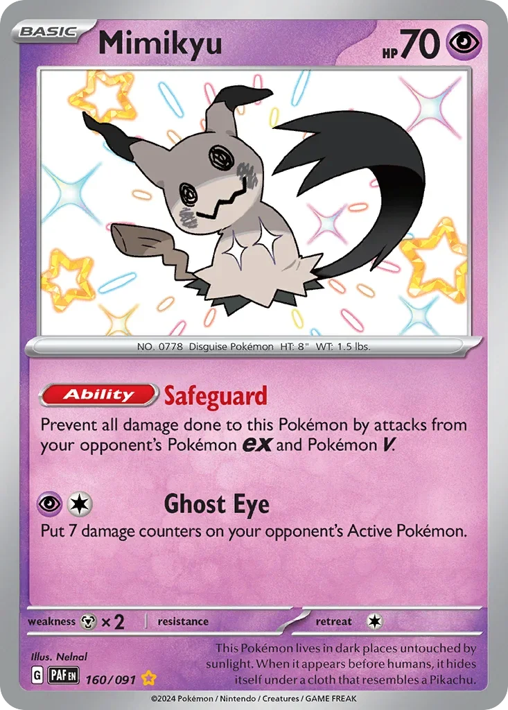 160/091 from Paldean Fates Shiny Rare Pokemon Card