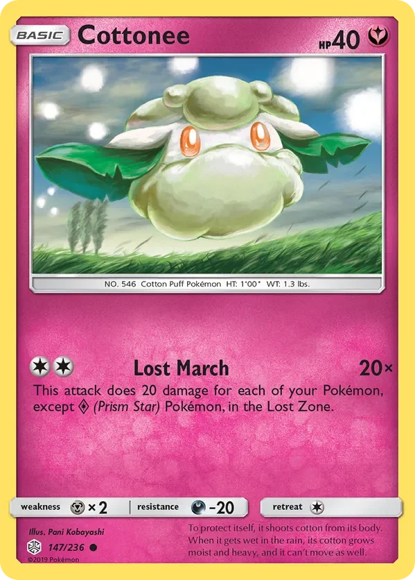 147/236 Cottonee Common Pokemon Card