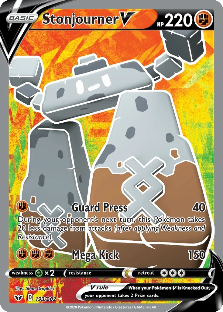 193/202 from Sword & Shield Full Art Pokemon Card