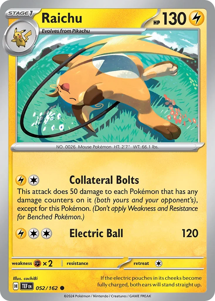 052/162 from Temporal Forces Card List Common Pokemon Card