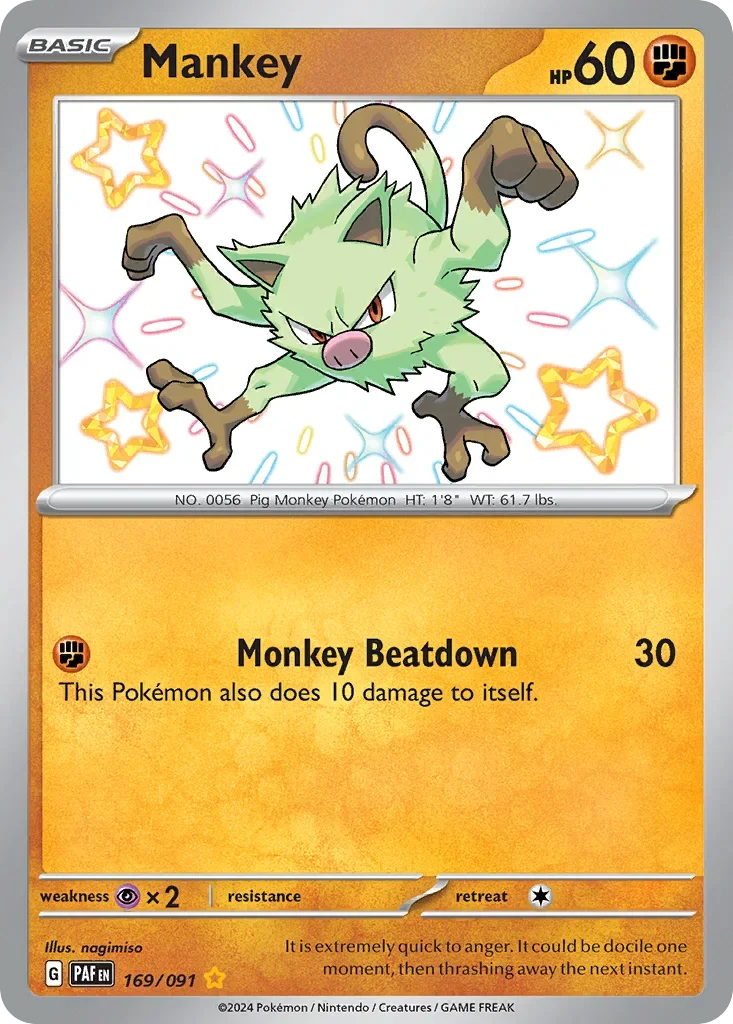 169/091 from Paldean Fates Shiny Rare Pokemon Card
