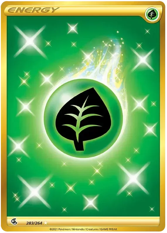 283/264 from Fusion Strike Gold Secret Rare Basic Energy Card