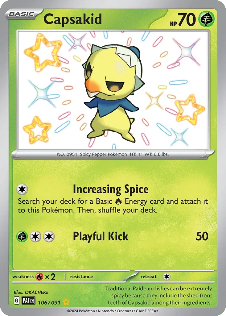 106/091 from Paldean Fates Shiny Rare Pokemon Card
