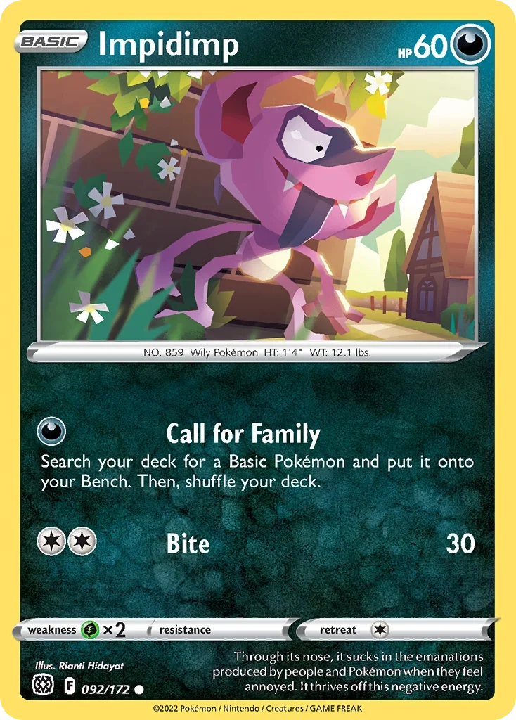 092/172 from Brilliant Stars Common Pokemon Card