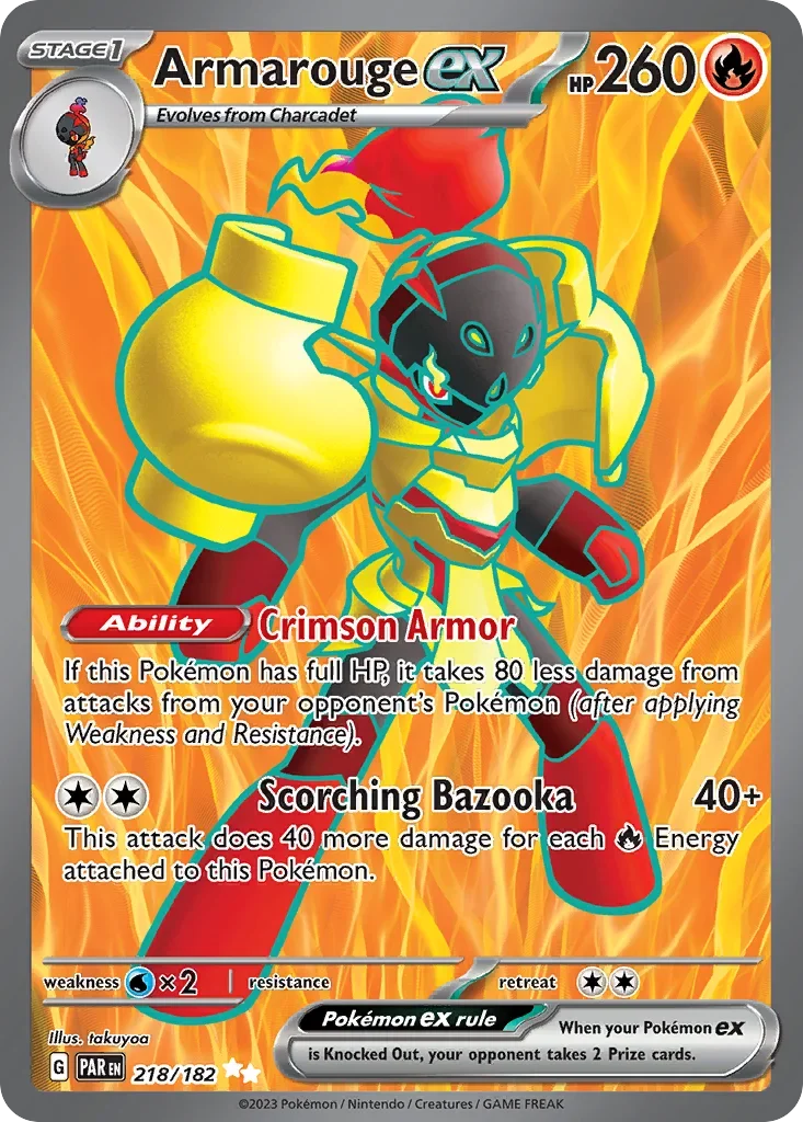 218/182 from Paradox Rift Ultra Rare Pokemon Card