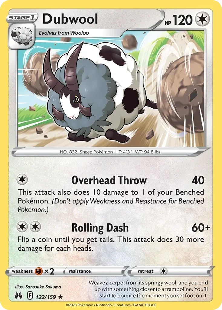 122/159 from Crown Zenith Rare Pokemon Card