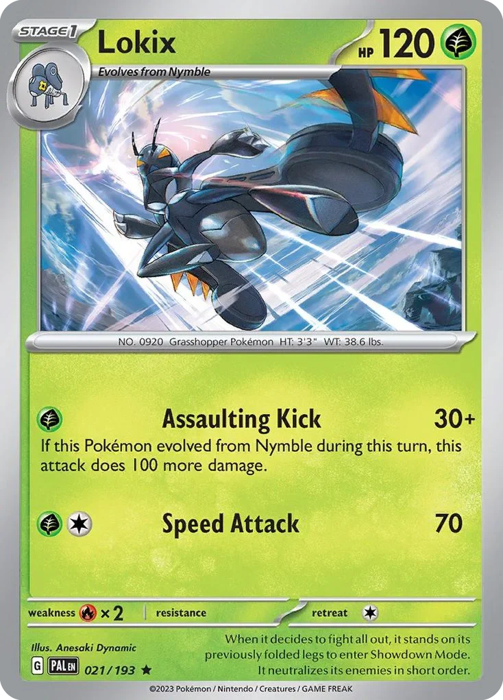 021/193 from Paldea Evolved Rare Pokemon Card