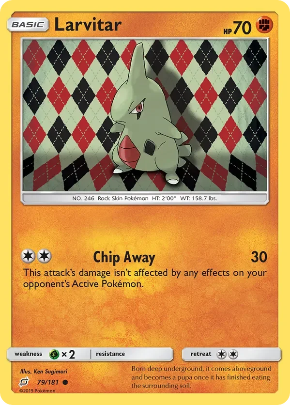 79/181 Larvitar Common Pokemon Card