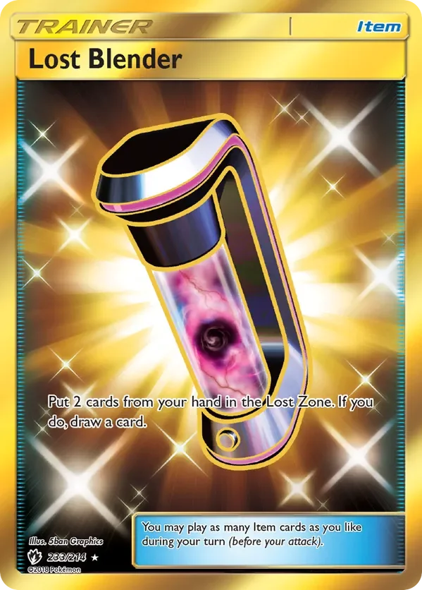 233/214 Lost Blender Gold Rare Pokemon Card