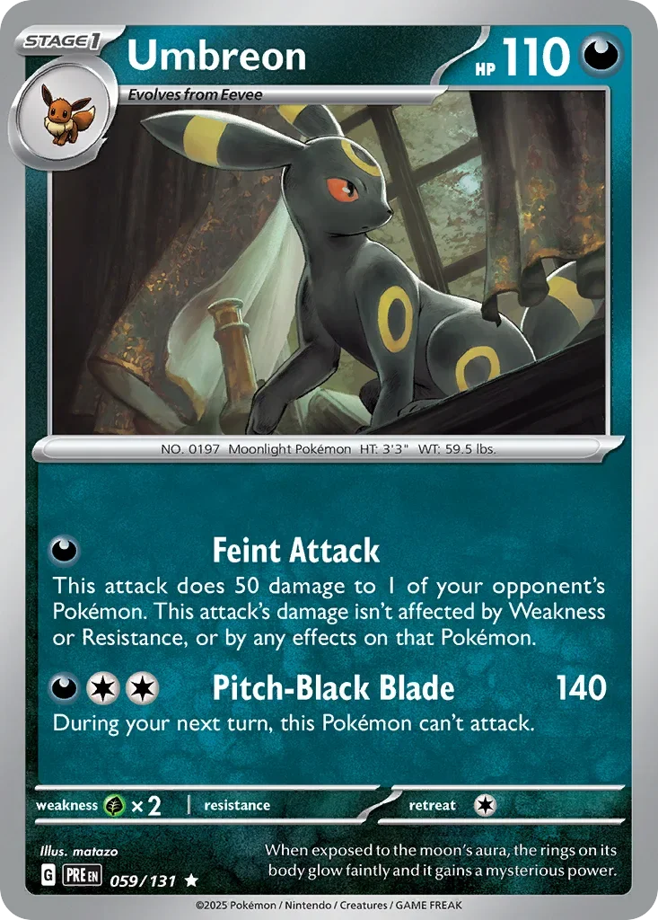059/131 from Prismatic Evolutions Card List Rare Pokemon Card
