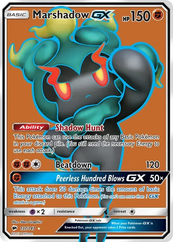 137/147 from Burning Shadows Full Art Pokemon Card