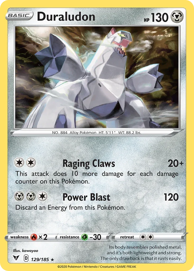129/185 from Vivid Voltage Holo Rare Pokemon Card