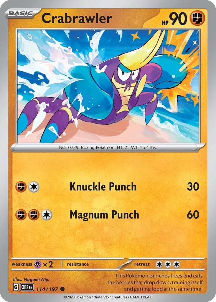 114/197 from Obsidian Flames Common Pokemon Card