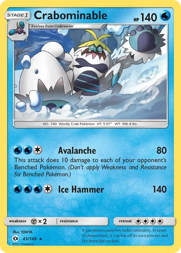 43/149 from Sun & Moon Base Rare Pokemon Card