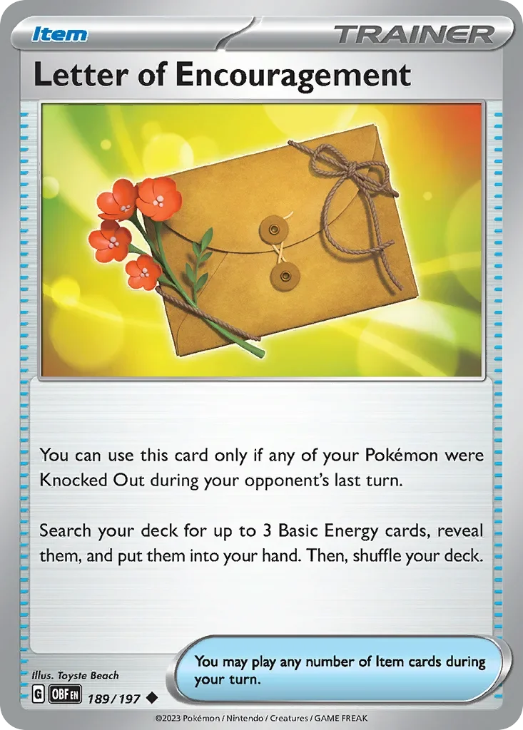189/197 from Obsidian Flames Uncommon Pokemon Card