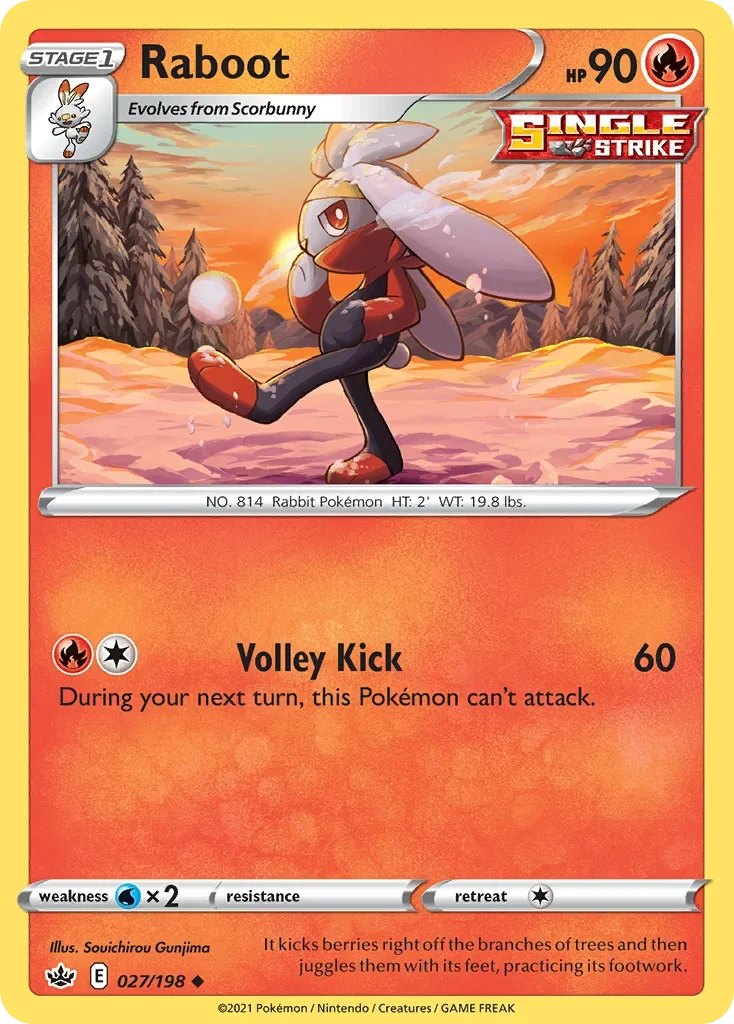 027/198 from Chilling Reign Uncommon Pokemon Card