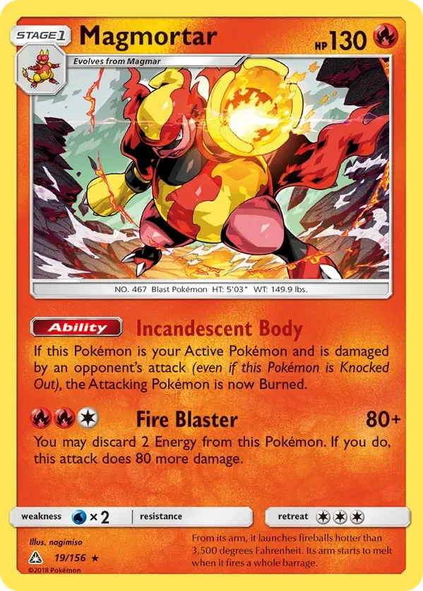 19/156 from Ultra Prism Holo Rare Pokemon Card