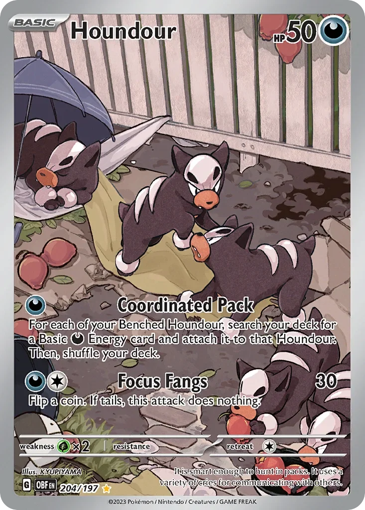 204/197 from Obsidian Flames Illustration Rare Pokemon Card