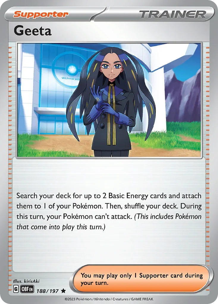 188/197 from Obsidian Flames Rare Pokemon Card