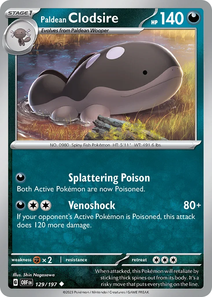 129/197 from Obsidian Flames Uncommon Pokemon Card