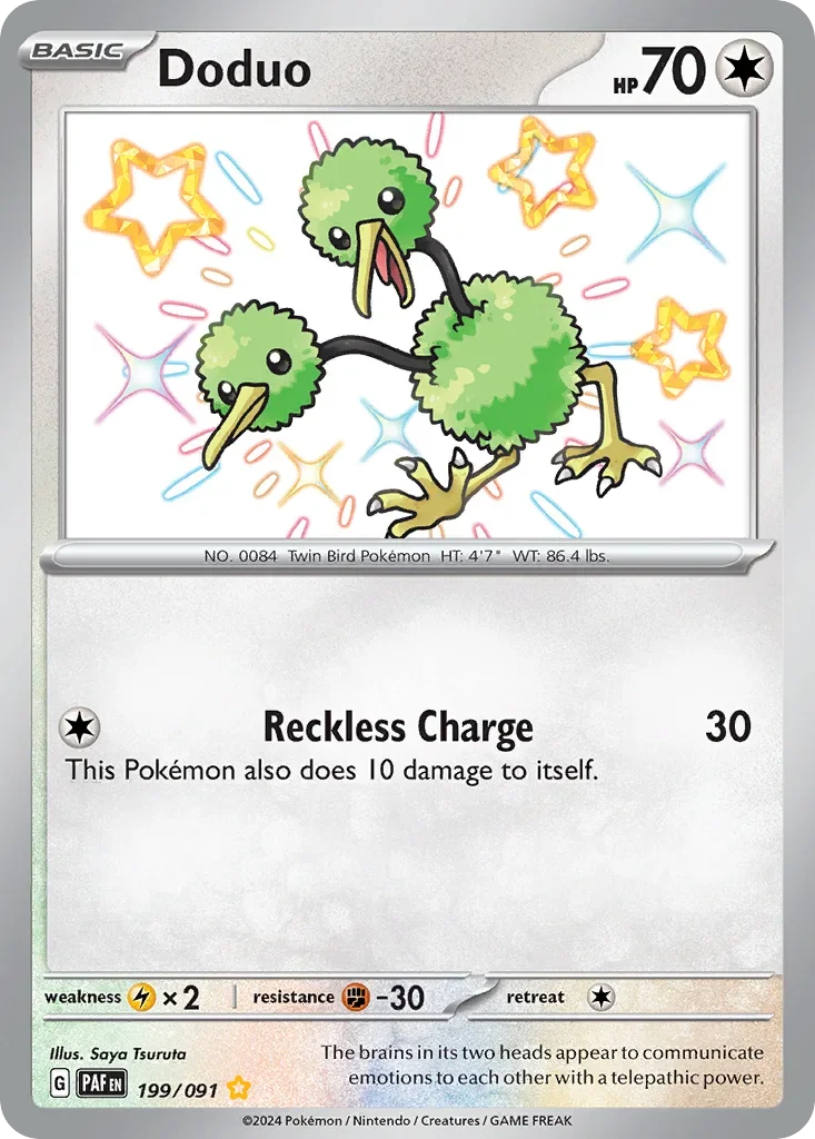 199/091 from Paldean Fates Shiny Rare Pokemon Card
