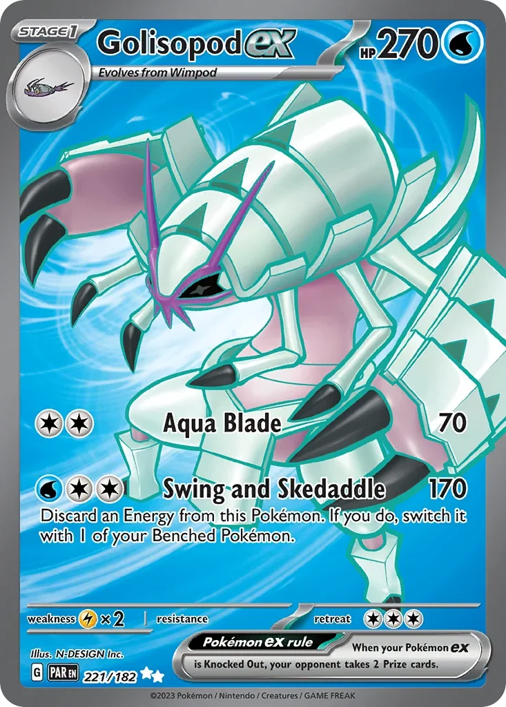 221/182 from Paradox Rift Ultra Rare Pokemon Card