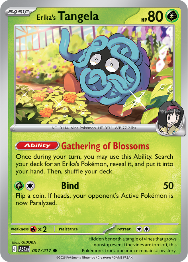 007/217 Erika's Tangela from Ascended Heroes Common