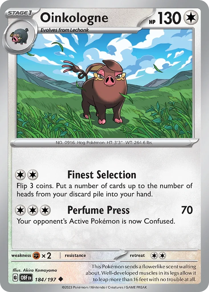 184/197 from Obsidian Flames Uncommon Pokemon Card