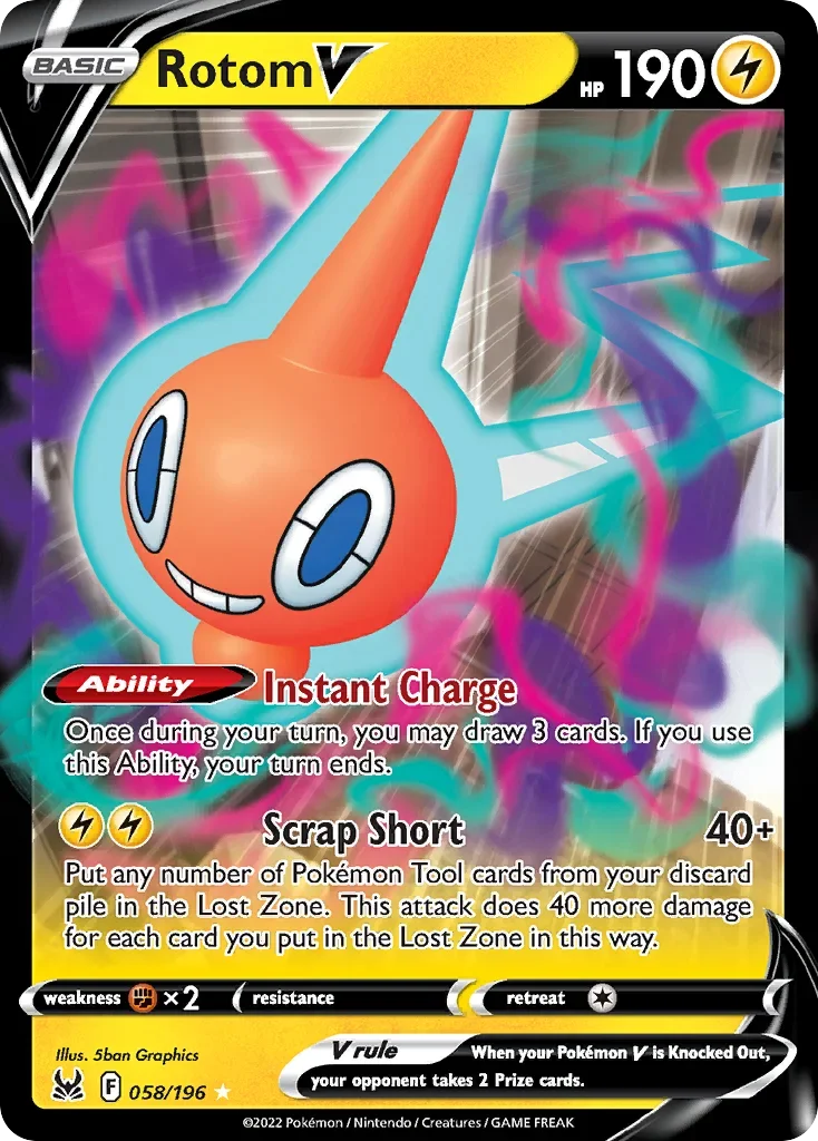 058/196 from Lost Origin Ultra Rare Pokemon Card