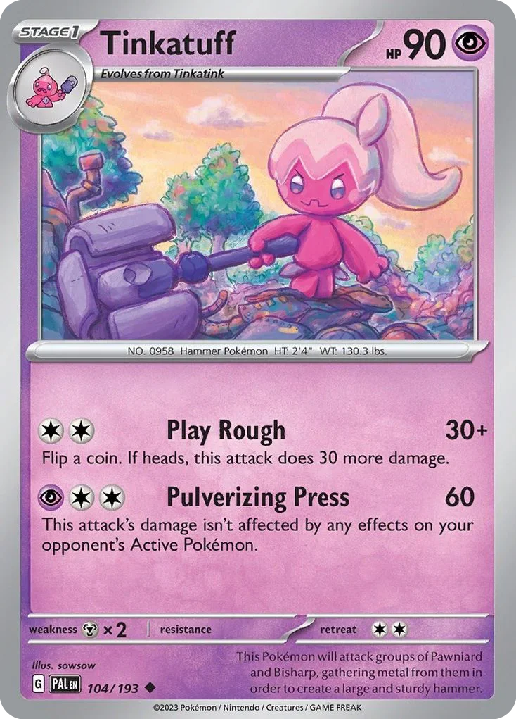 104/193 from Paldea Evolved Uncommon Pokemon Card