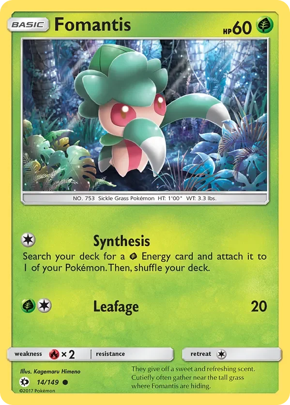 14/149 from Sun & Moon Base Common Pokemon Card