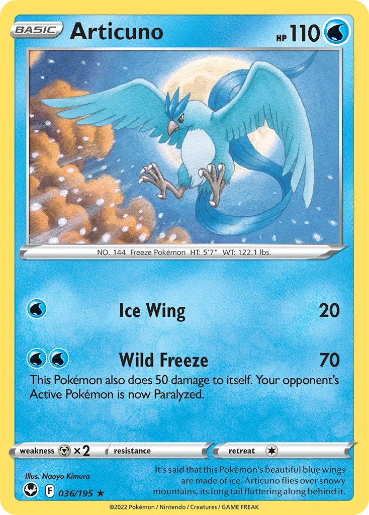036/195 from Silver Tempest Holo Rare Pokemon Card