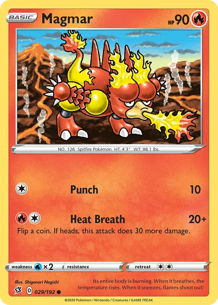 029/192 from Rebel Clash Common Pokemon Card
