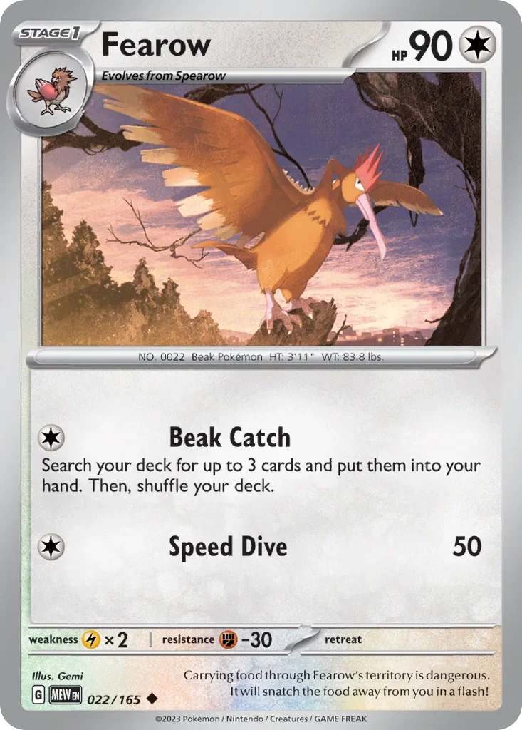 022/165 from 151 Uncommon Pokemon Card