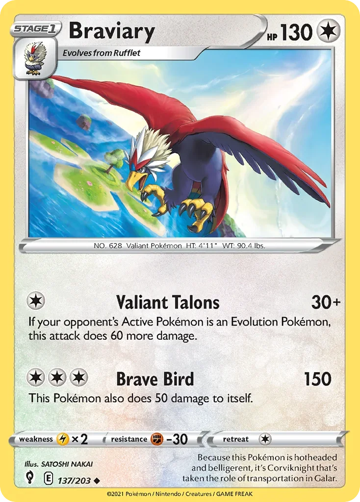 137/203 from Evolving Skies Uncommon Pokemon Card