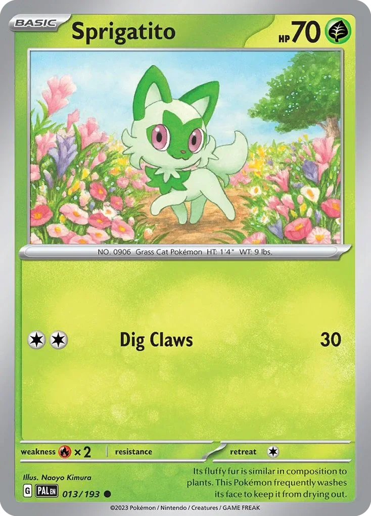 013/193 from Paldea Evolved Common Pokemon Card