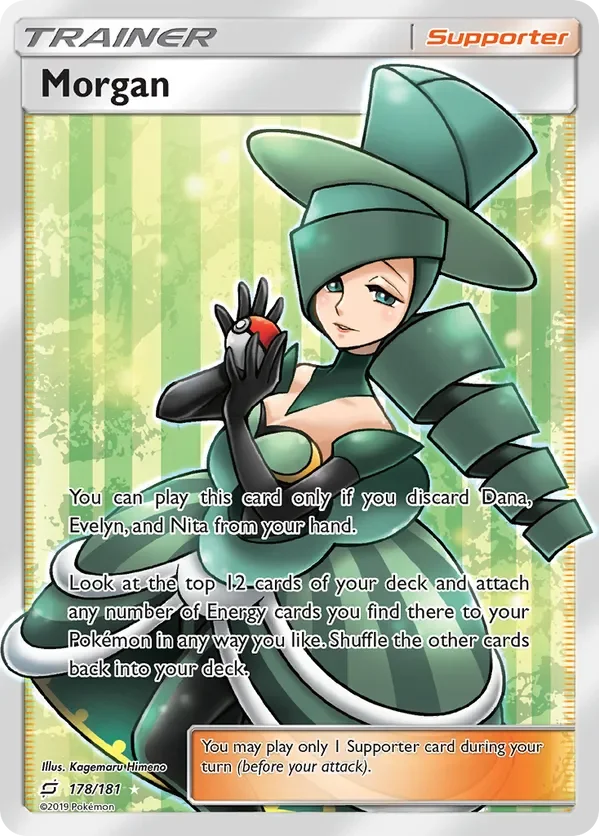 178/181 Morgan Full Art Trainer Pokemon Card
