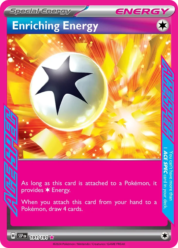 191/191 from Surging Sparks Card List ACE SPEC Rare Pokemon Card