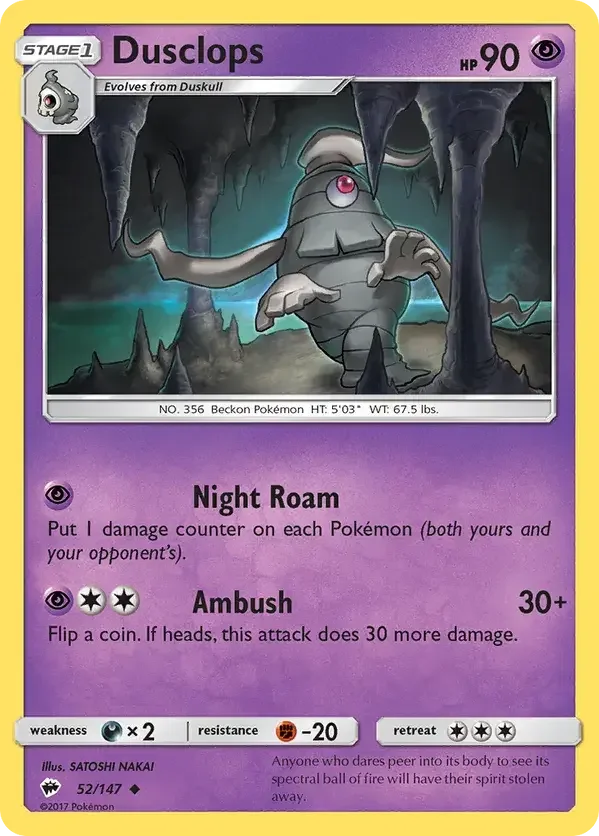 52/147 from Burning Shadows Uncommon Pokemon Card