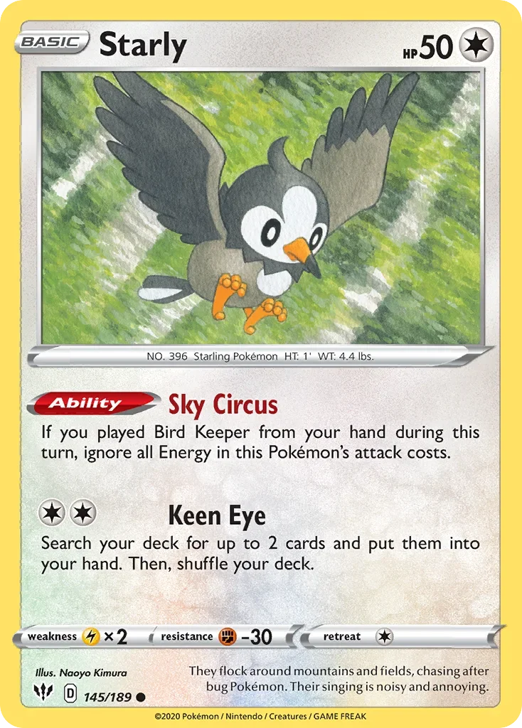 145/189 from Darkness Ablaze Common Pokemon Card