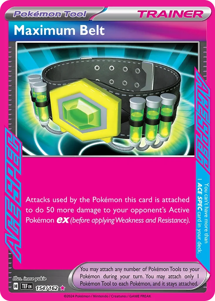 154/162 from Temporal Forces ACE SPEC Rare Pokemon Card