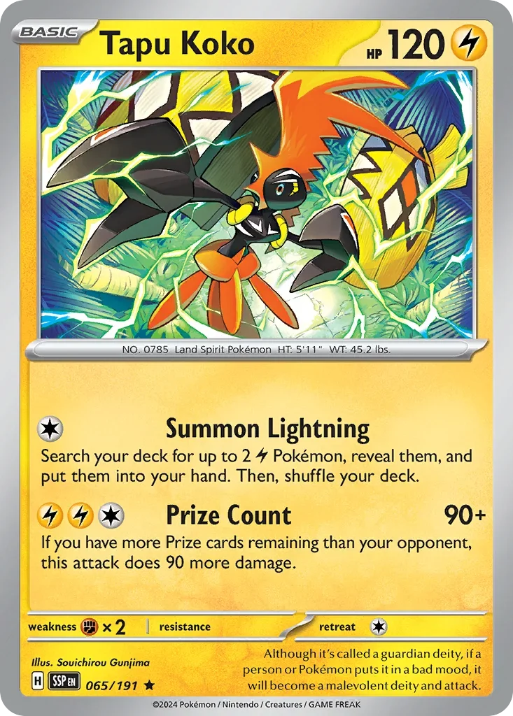 065/191 from Surging Sparks Card List Rare Pokemon Card