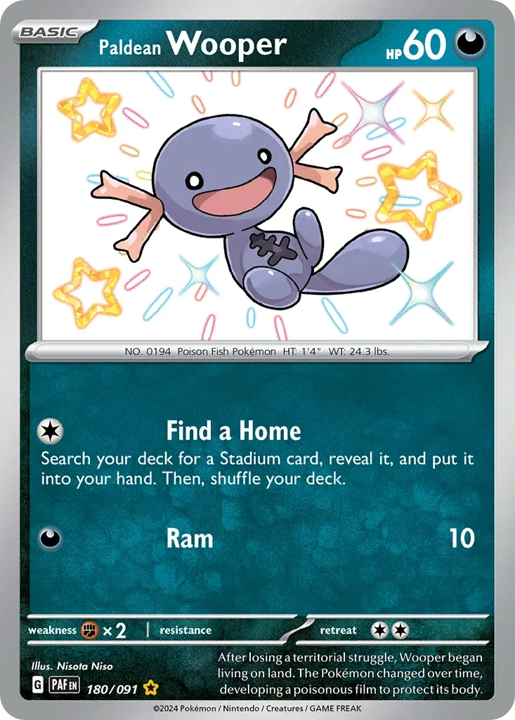 180/091 from Paldean Fates Shiny Rare Pokemon Card