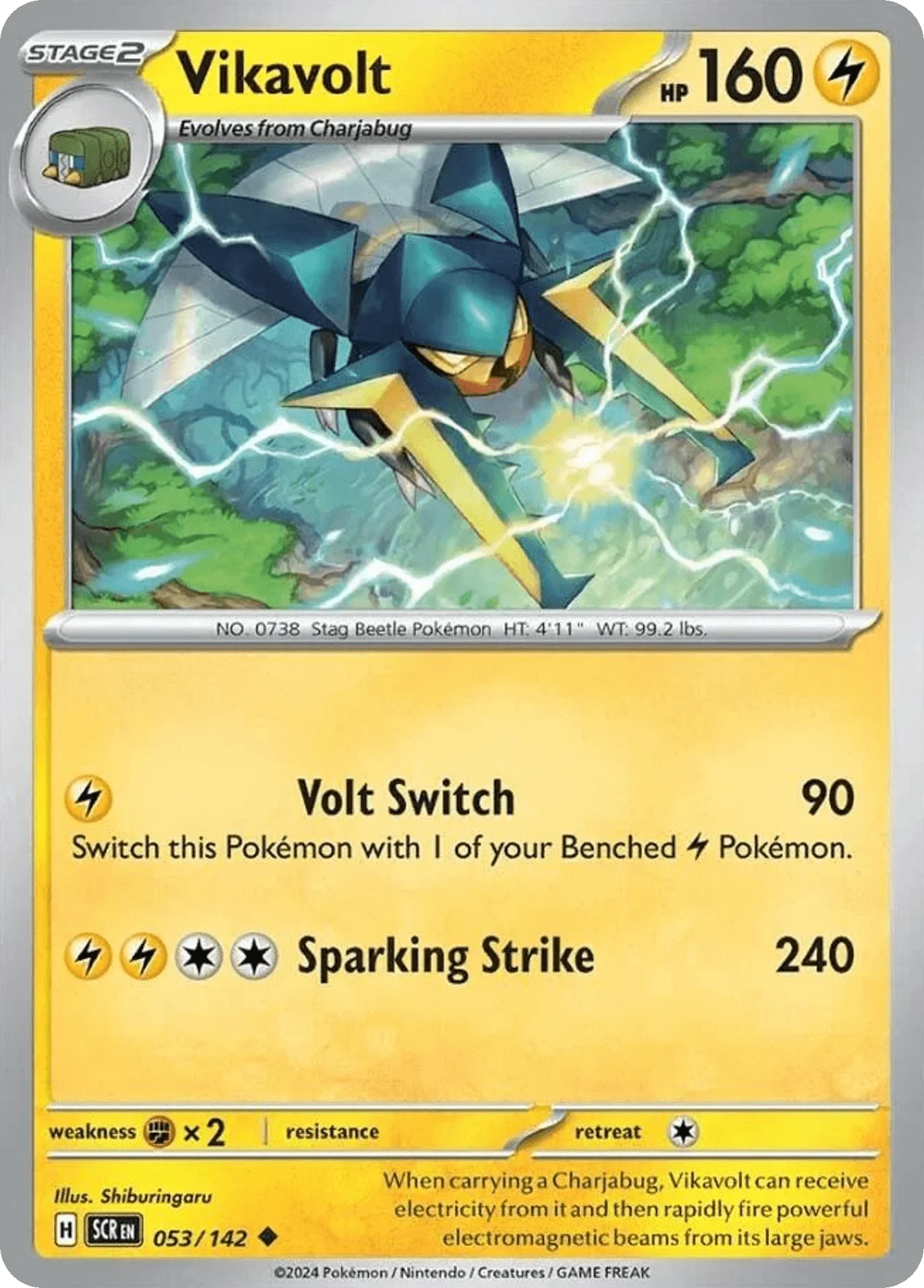 053/142 from Stellar Crown Card List Uncommon Pokemon Card