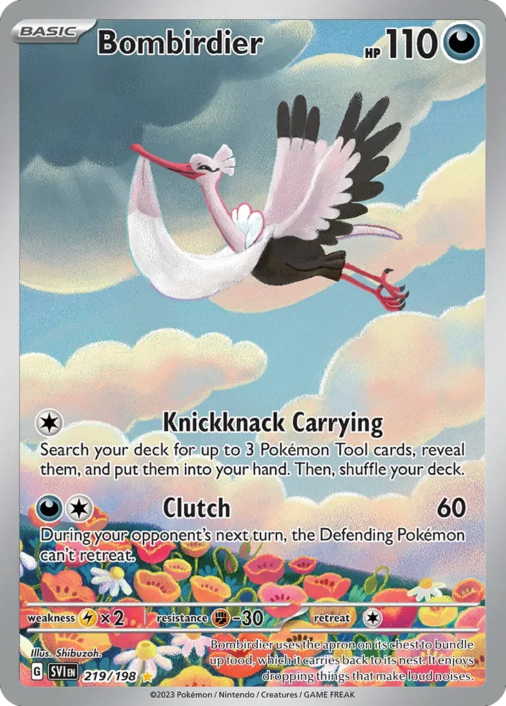 219/198 from Scarlet & Violet Illustration Rare Pokemon Card