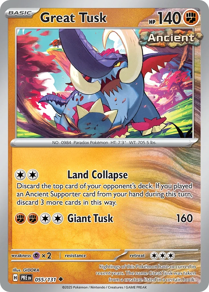 055/131 from Prismatic Evolutions Card List Uncommon Pokemon Card