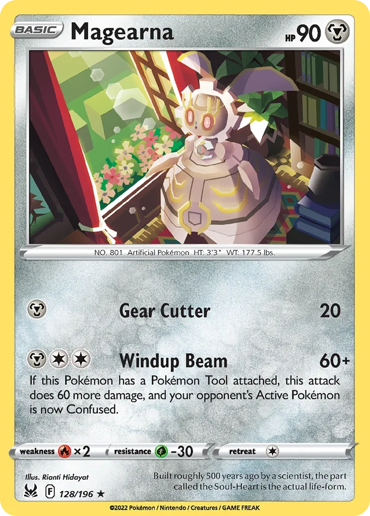 128/196 from Lost Origin Rare Pokemon Card